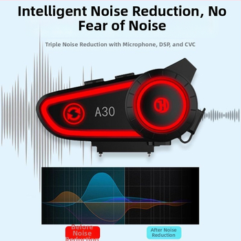 Cască pentru motocicletă cu față completă, intercom Bluetooth încorporat, impermeabilă, antiîngheț, reducere inteligentă a zgomotului