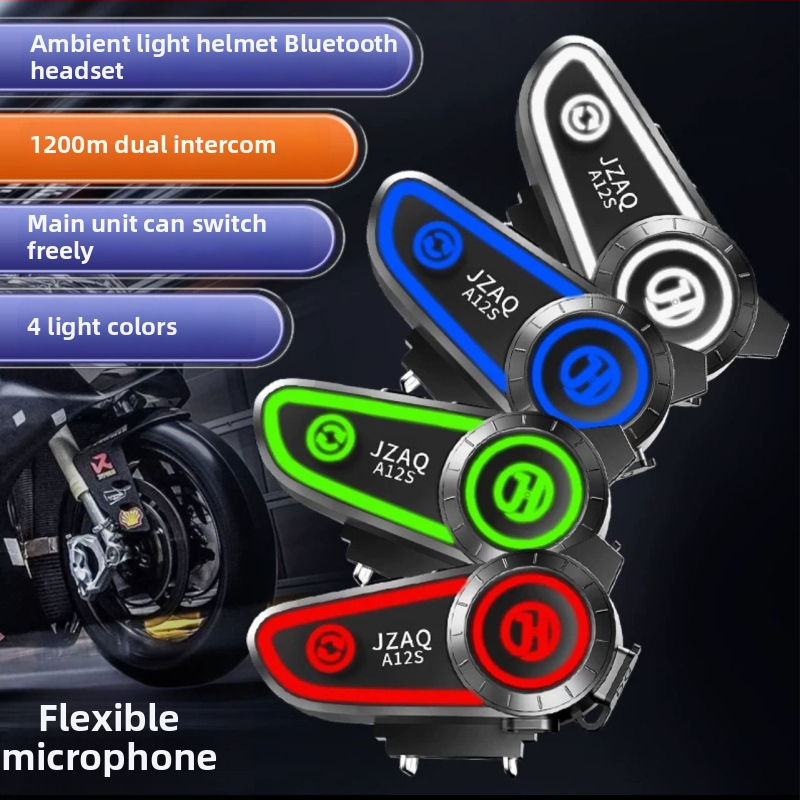 Cască pentru motocicletă cu față completă, intercom Bluetooth încorporat, impermeabilă, antiîngheț, reducere inteligentă a zgomotului