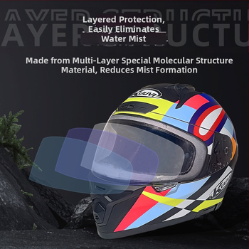 KUUVI FWTP-01 Nálepky proti zahmlievaniu prilby, vnútorné použitie