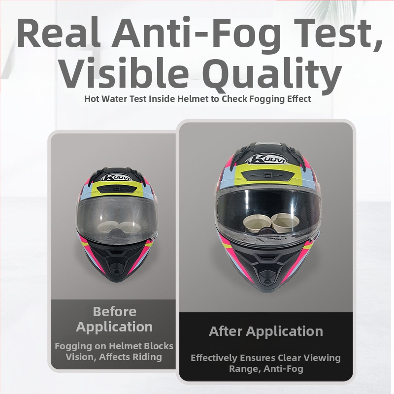 KUUVI FWTP-01 Nálepky proti zahmlievaniu prilby, vnútorné použitie