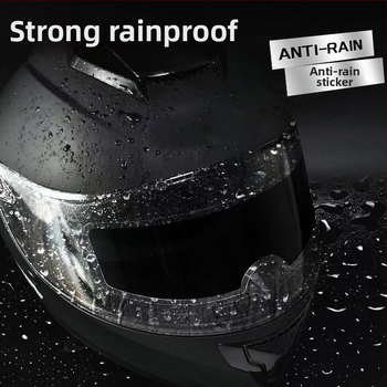 Film proti zahmlievaniu a dažďu na motocyklovú prilbu – PET materiál, prispôsobenie k dispozícii, oprávnená súkromná značka