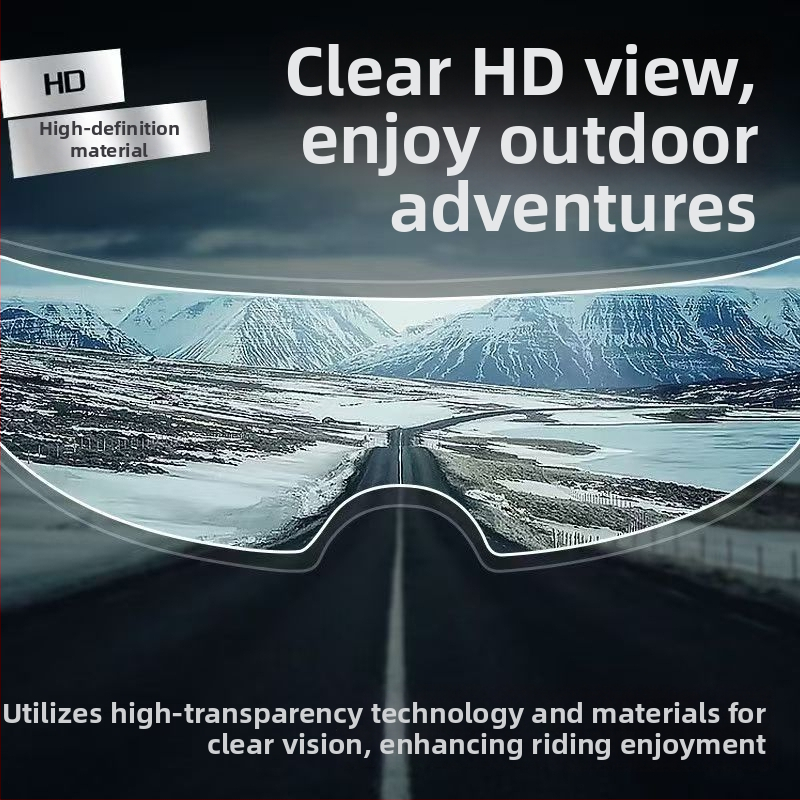 Film proti zahmlievaniu a dažďu na motocyklovú prilbu – PET materiál, prispôsobenie k dispozícii, oprávnená súkromná značka