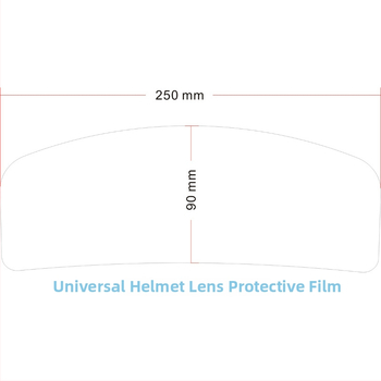 TPU ochranná fólia na prilbu – HD priehľadná, proti zahmlievaniu, prispôsobiteľná