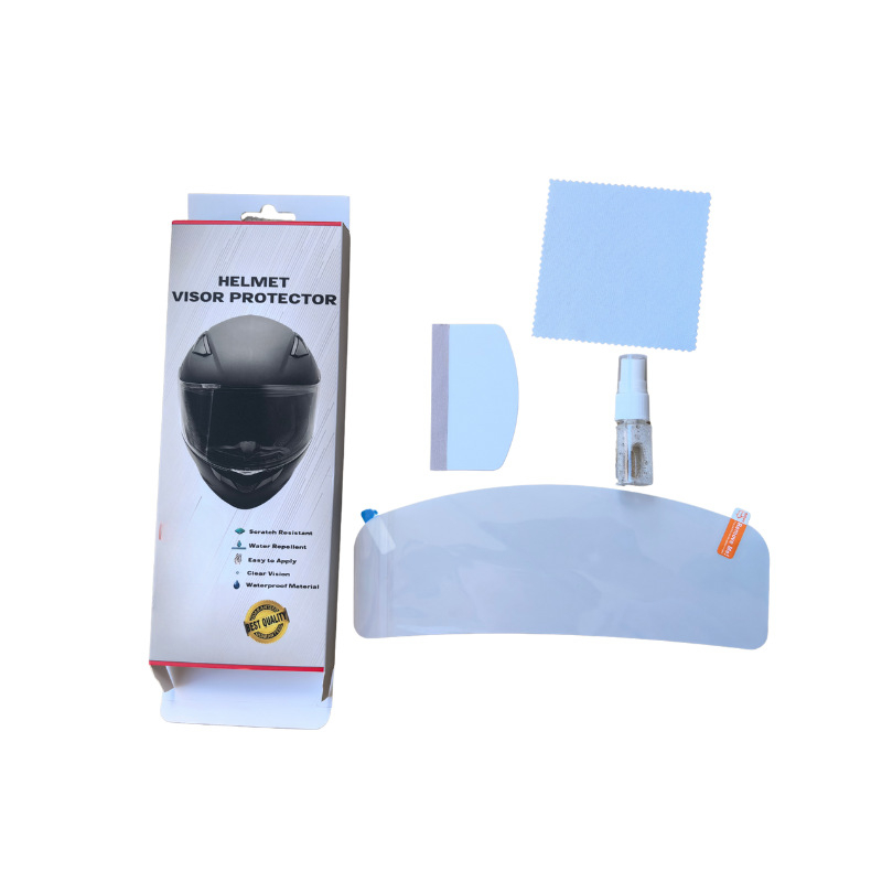 Folie de protecție vizor cască TPU — HD transparent, anti-aburire, personalizabil