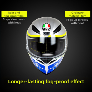 Fólia proti zahmlievaniu prilby YCC, model YCC-061, odolná dažďu a zahmlievaniu