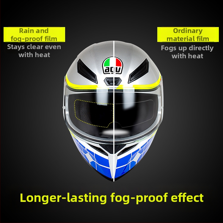 Fólia proti zahmlievaniu prilby YCC, model YCC-061, odolná dažďu a zahmlievaniu