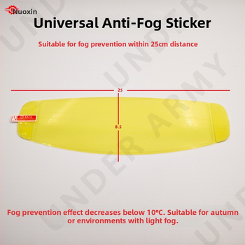 Univerzálna nálepka proti zahmleniu pre prilbu s visorom, prispôsobiteľné, ochrana proti vetru a prachu