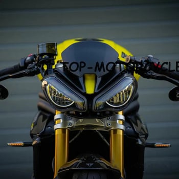 Μπροστινό παρμπρίζ μοτοσικλέτας Triumph Speed Triple 1200RS/RX, ABS υλικό, μοντέλο D83, μάρκα TOPJTLC