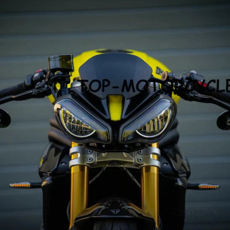Μπροστινό παρμπρίζ μοτοσικλέτας Triumph Speed Triple 1200RS/RX, ABS υλικό, μοντέλο D83, μάρκα TOPJTLC