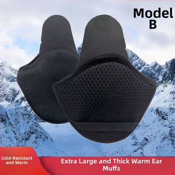 Prilba pre motocykel/elektrické vozidlo s odnímateľnými ochrannými ušami, fleecová podšívka, Model Tkps-001, Prispôsobiteľné