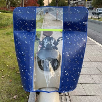 Prednji vjetrobran za električni bicikl s UV zaštitom, sklopivi, PVC, model 001, kompatibilan s retrovizorom
