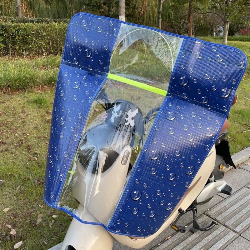 Prednji vjetrobran za električni bicikl s UV zaštitom, sklopivi, PVC, model 001, kompatibilan s retrovizorom