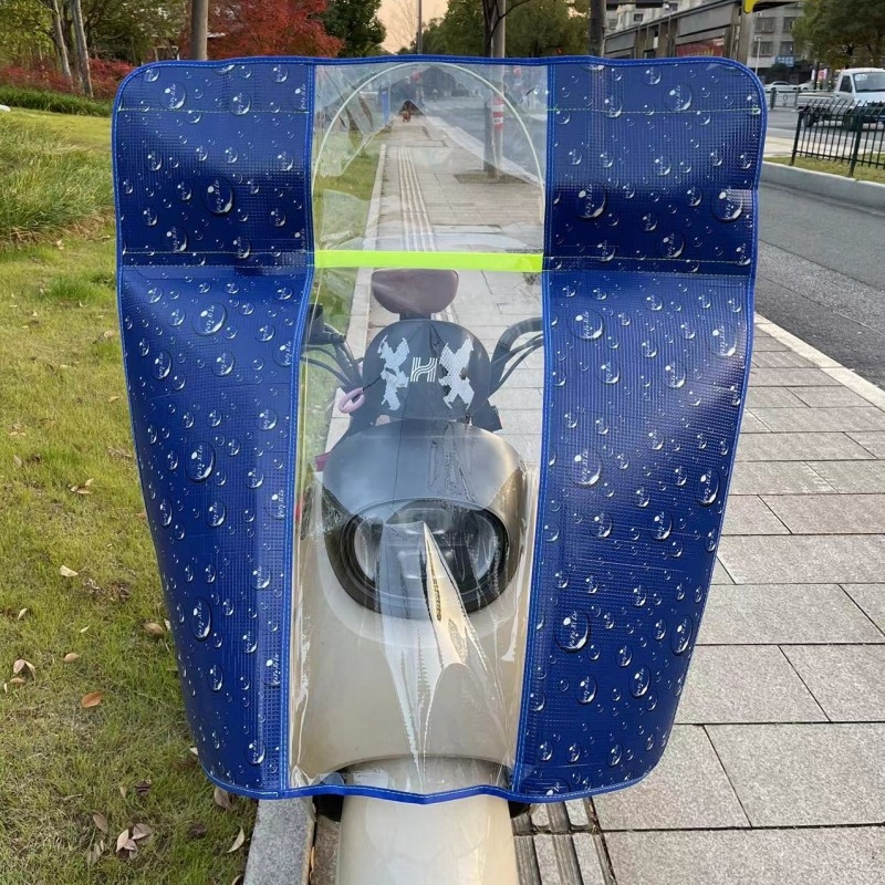 Prednji vjetrobran za električni bicikl s UV zaštitom, sklopivi, PVC, model 001, kompatibilan s retrovizorom