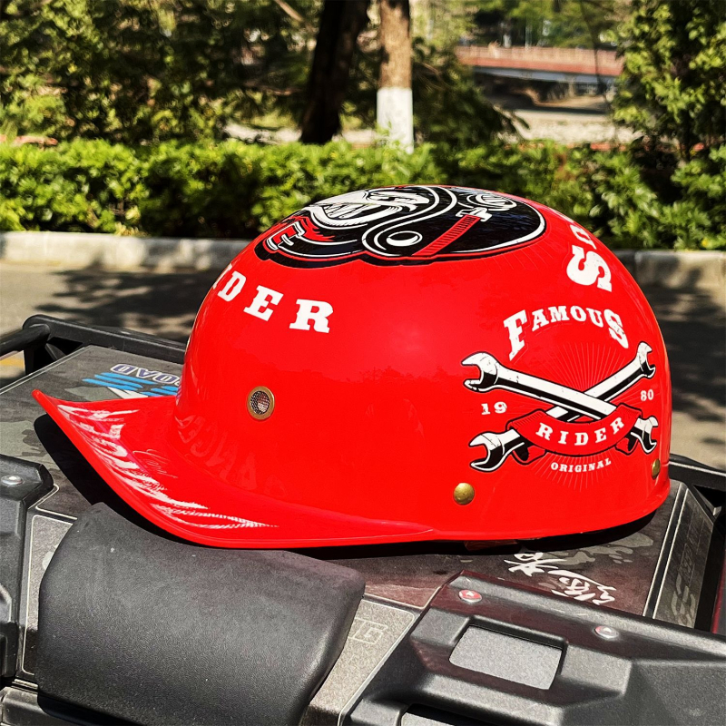 ABS polu kaciga za motocikl, retro stil, ljetna uporaba