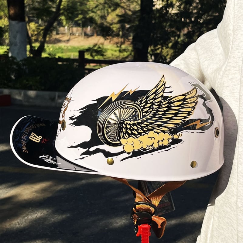 ABS polu kaciga za motocikl, retro stil, ljetna uporaba