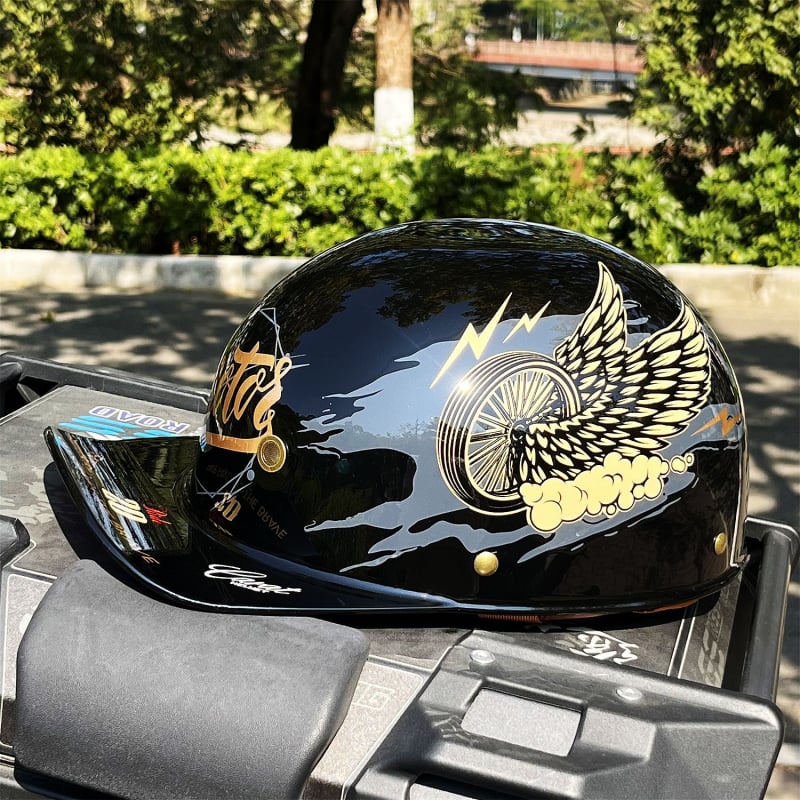 ABS polu kaciga za motocikl, retro stil, ljetna uporaba