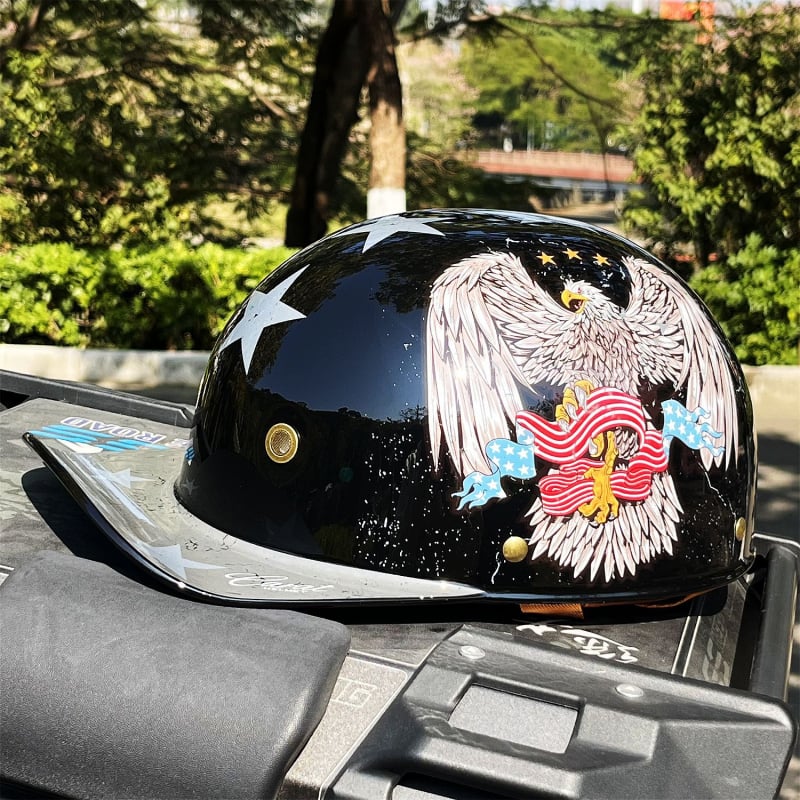 ABS polu kaciga za motocikl, retro stil, ljetna uporaba
