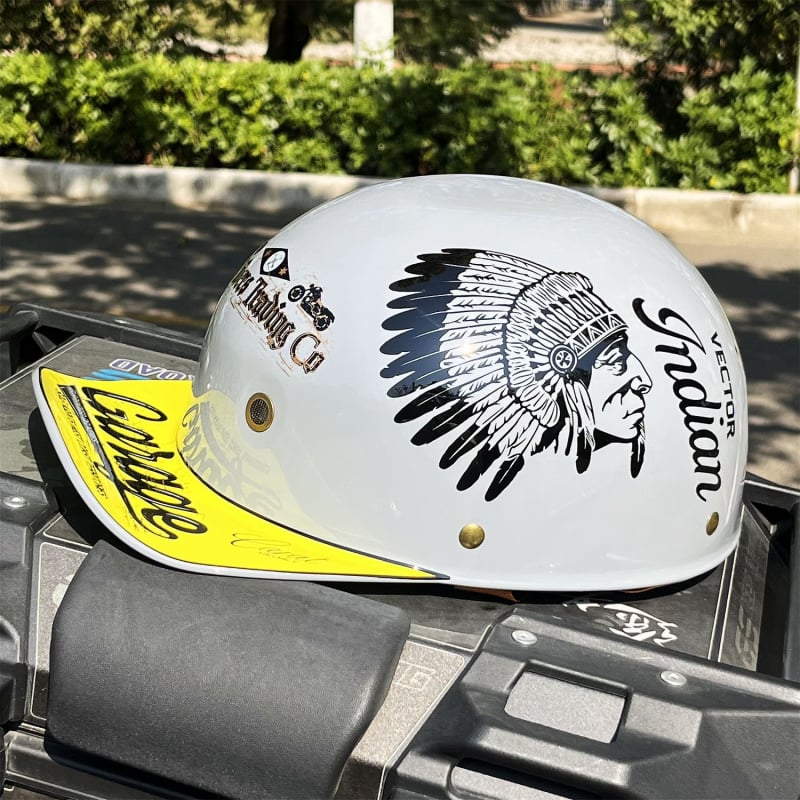 ABS polu kaciga za motocikl, retro stil, ljetna uporaba