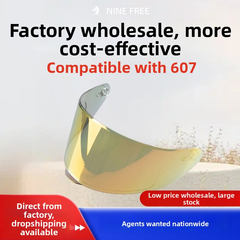 Šošovka prilby s UV ochranou a proti oslneniu, model 607, predný štít pre elektrické vozidlá, motocykle a skútre