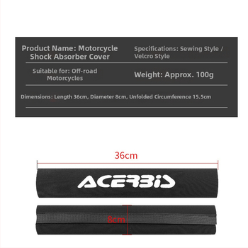 LeSiracing Zaštitni pokrov prednjeg amortizera, s Velcro zatvaračem, najlon materijal