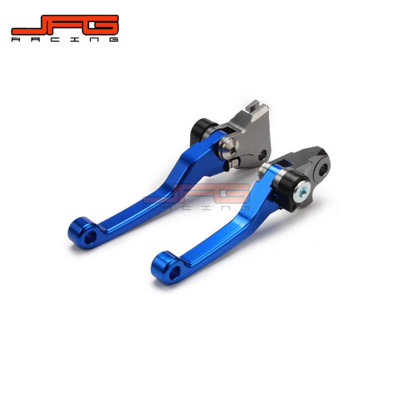 Set ručice kočnice i kvačila, CNC aluminij, rog stil, za YZ125/250 i YZ250F/450F, JFG L66m/R65m