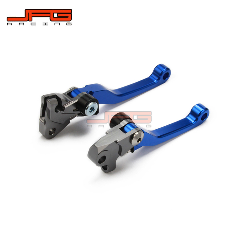 Set ručice kočnice i kvačila, CNC aluminij, rog stil, za YZ125/250 i YZ250F/450F, JFG L66m/R65m