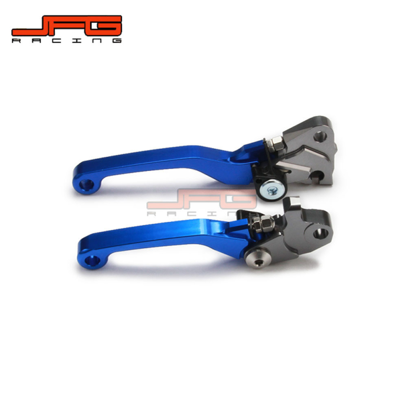 Set ručice kočnice i kvačila, CNC aluminij, rog stil, za YZ125/250 i YZ250F/450F, JFG L66m/R65m
