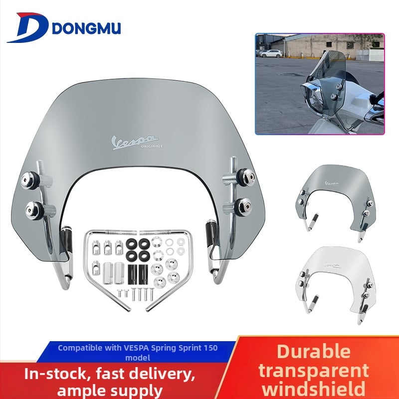Vetrobran za Vespa Sprint 150 – model HP-DF030, materijal: smola, stil: vetrobran, kompatibilan s Vespa Sprint 150, funkcija: HD