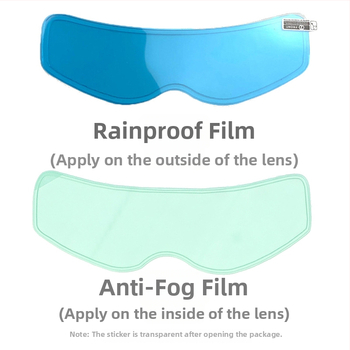 BYB/Abijah Film pentru viziera căștii, anti ceață, impermeabil, HD transparent pentru ciclism, model M-01/02