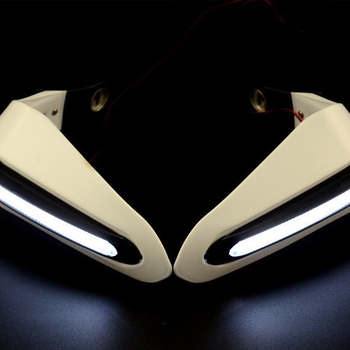 Zaštita ruke na motociklu s LED svjetlom, rog dizajn, kompatibilno s MSX125, univerzalno