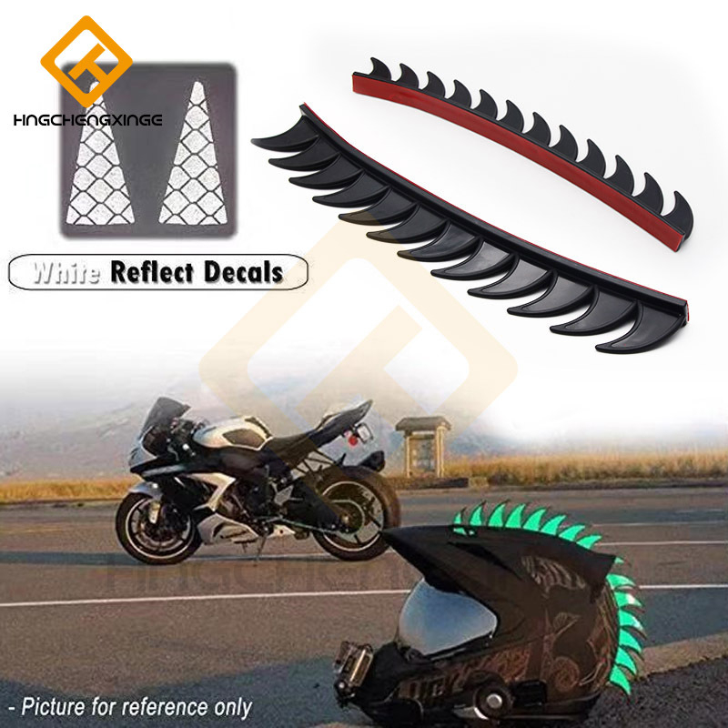 Dekorativna traka za kacigu motocikla – vintage dizajn s rogovima, TPR materijal, Knight Protectors stil, univerzalno za polu-kacige