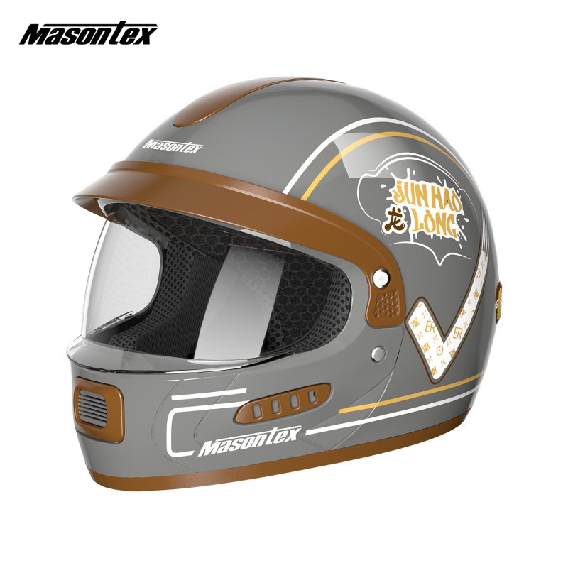 MASONTEX ABS full-face kaciga za električne motocikle, 3C GB811-2022A, za sve sezone, za motocikle (Brand MASONTEX; Materijal: ABS; Certifikacija: GB811-2022A; Stil: full-face; Sezone: sve sezone)