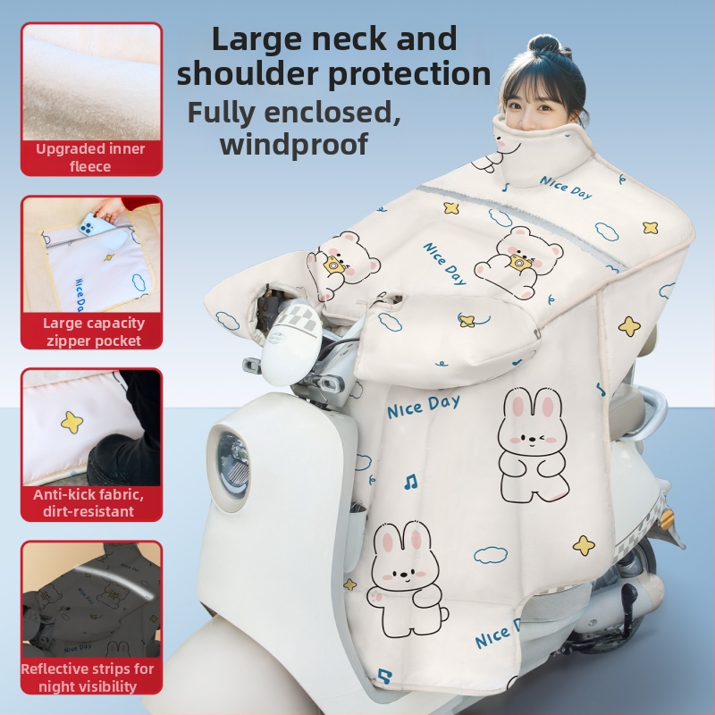 Kryt predného skla pre elektrický skúter a trojkolesové vozidlo, vodeodolný plast, jednorielny dizajn, ručné otvorenie