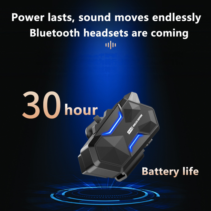 Kaciga za motocikl s Bluetooth slušalicom i interkomom za 8 osoba, ABS