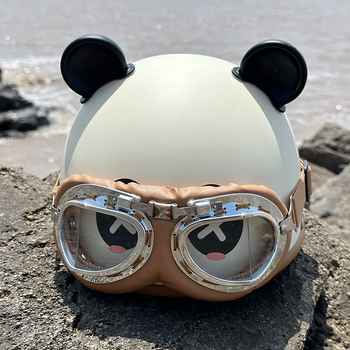 Casca de motocicletă ABS, tip half-helmet, unisex, 3C certificată, pentru toate anotimpurile