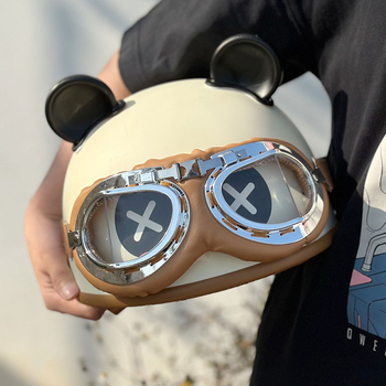 Casca de motocicletă ABS, tip half-helmet, unisex, 3C certificată, pentru toate anotimpurile