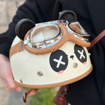 Casca de motocicletă ABS, tip half-helmet, unisex, 3C certificată, pentru toate anotimpurile