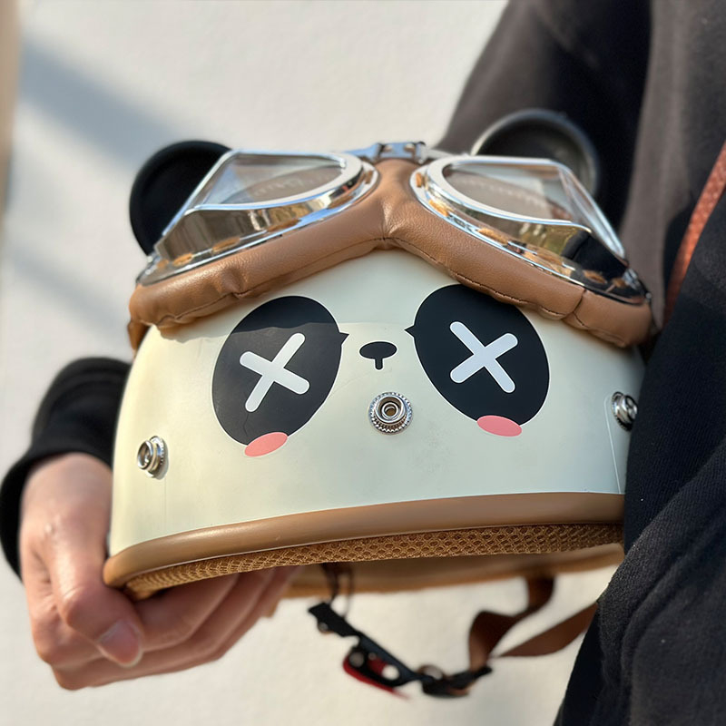 Casca de motocicletă ABS, tip half-helmet, unisex, 3C certificată, pentru toate anotimpurile