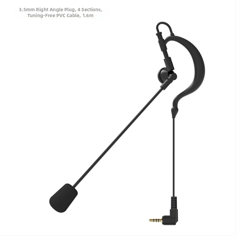 Slušalica za motorističku kacigu s mikrofonom, žična, nošenje iza glave, 3,5 mm L-typu priključak, 10 mm zvučnik, 20–20000 Hz, model OY669