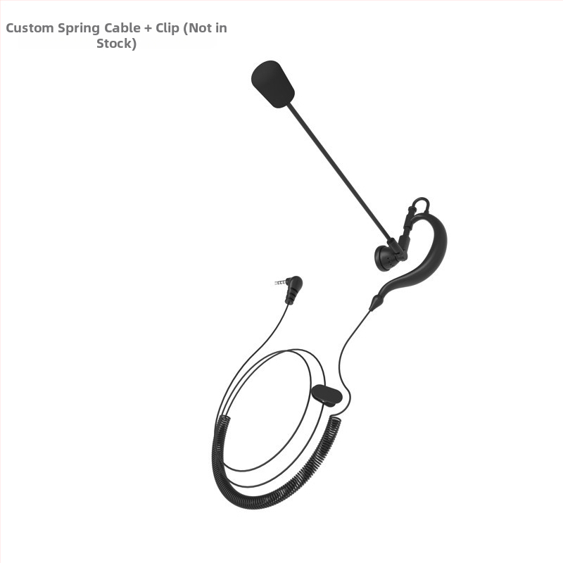 Slušalica za motorističku kacigu s mikrofonom, žična, nošenje iza glave, 3,5 mm L-typu priključak, 10 mm zvučnik, 20–20000 Hz, model OY669