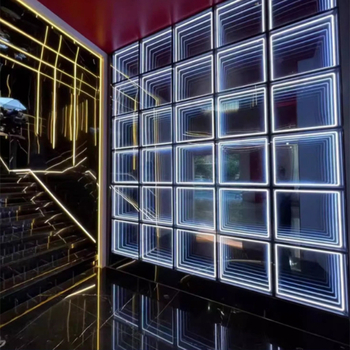 3D beskonačno ogledalo za barove i kafiće — dinamično višeslojno uz neon LED osvjetljenje (Model: Led abyss light; Materijal: aluminij + akrilni svjetlosni voditelj; Prilagodljive dimenzije i debljina)