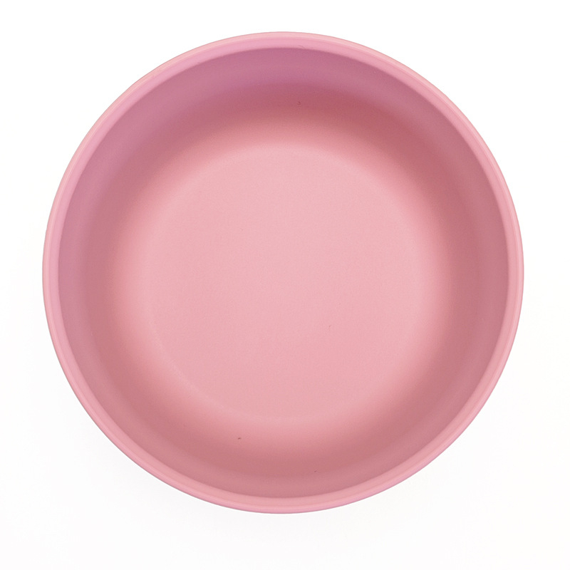 Παιδικό μπολ εκμάθησης από σιλικόνη, στρογγυλό, συμβατό με φούρνο μικροκυμάτων, επιφάνεια ηλεκτροπλακασ, μοντέρνος μινιμαλιστικός σχεδιασμός