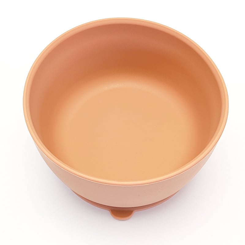 Παιδικό μπολ εκμάθησης από σιλικόνη, στρογγυλό, συμβατό με φούρνο μικροκυμάτων, επιφάνεια ηλεκτροπλακασ, μοντέρνος μινιμαλιστικός σχεδιασμός