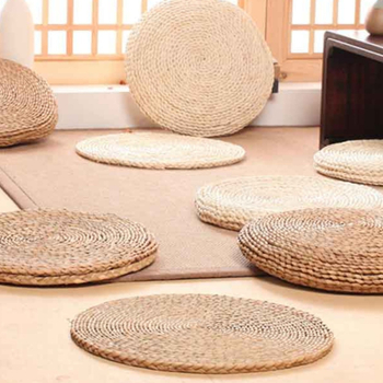 Perne de meditație din pai, umplutură EPE, pentru uz interior și exterior; modele: dungi, uni sau alt tip; stil: nou stil chinezesc; potrivită pentru living, birou, balcon