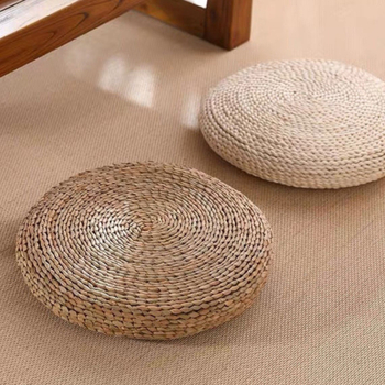 Perne de meditație din pai, umplutură EPE, pentru uz interior și exterior; modele: dungi, uni sau alt tip; stil: nou stil chinezesc; potrivită pentru living, birou, balcon