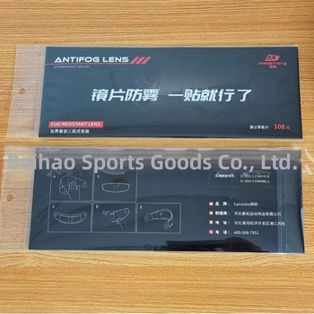 Fólia proti zahmlievaniu prilby ZPK270: PC materiál, 48 g, prispôsobiteľné, UV ochrana, dlhotrvajúci anti-fog