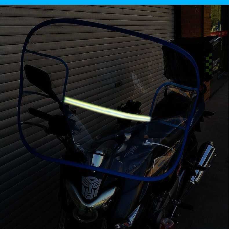 Prednje vjetrobransko staklo za motocikl — prozirno HD, debeli PVC materijal, zaštita od kiše i zaštita za noge, univerzalno za električna vozila zimi
