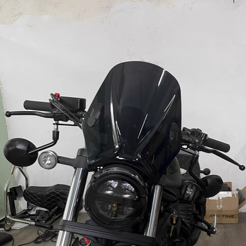 Univerzalno prednje staklo Honda Rebel za CM300/CM500/CM1100 – PC staklo, KUANXUN, Model Universal, Šifra artikla 8920