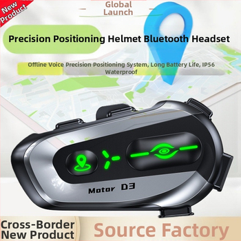 D3/D3X Cască Bluetooth pentru motocicletă – GPS cu voce offline, rezistentă la apă, baterie de 24h, Bluetooth 5.4, partajare muzică și intercom de grup