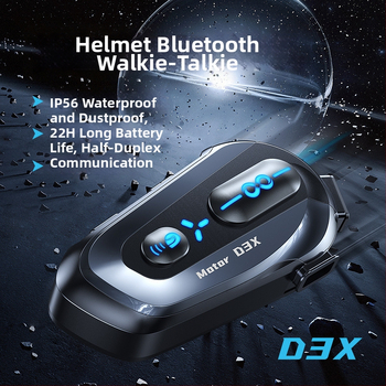 D3/D3X Cască Bluetooth pentru motocicletă – GPS cu voce offline, rezistentă la apă, baterie de 24h, Bluetooth 5.4, partajare muzică și intercom de grup